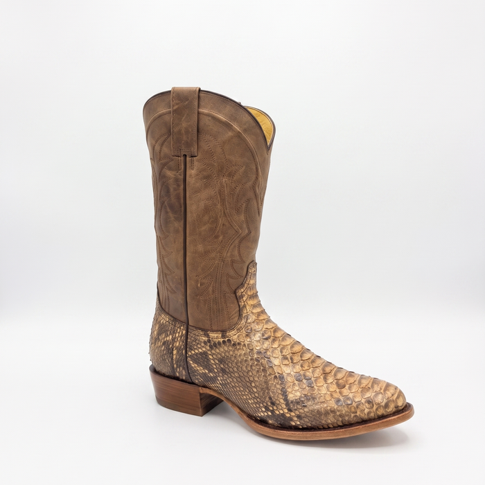 Mens Stetson Python Round Toe Boot