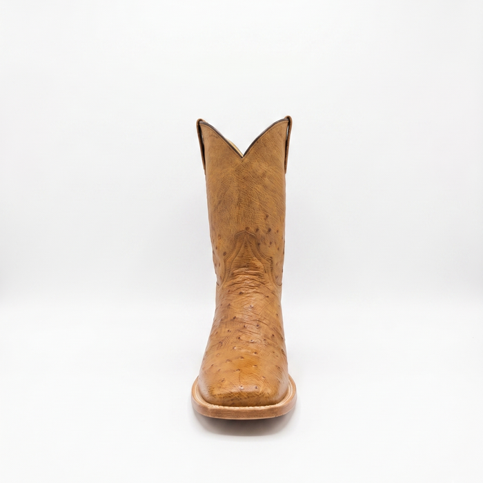 Men's Stetson Tan Smooth Ostrich Square Toe Boot