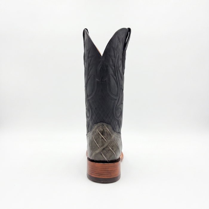 Mens Stetson Black Alligator Square Toe Boot