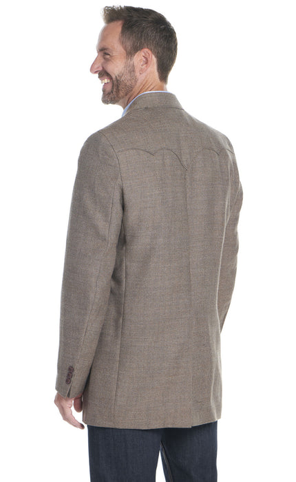 Men's Circle S Plano Donegal Sport Coat - Extended Sizes