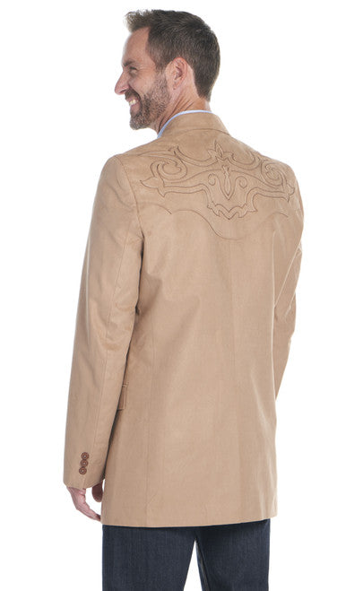 Men's Circle S Galveston Boot-Stitched Microsuede Sport Coat