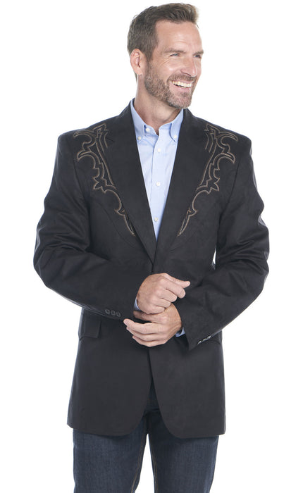 Men's Circle S Galveston Boot-Stitched Microsuede Sport Coat