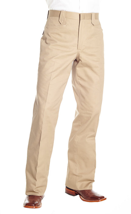 Men's Circle S Khaki Cotton Ranch Dress Pant