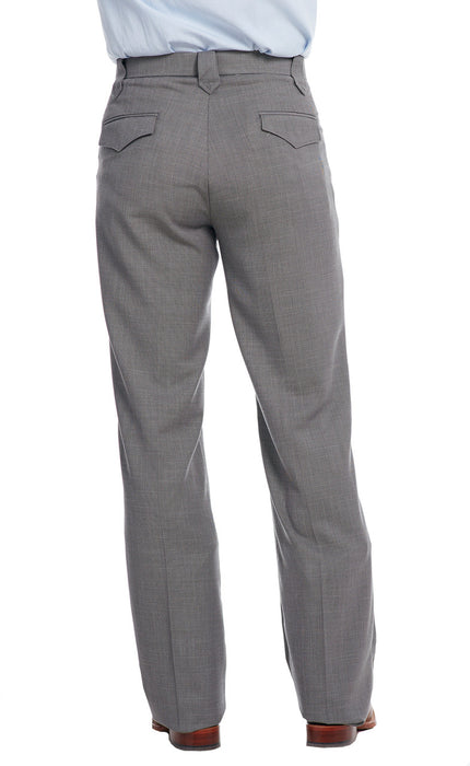 Men's Circle S Grey Poly / Rayon Ranch Dress Pant