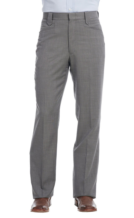 Men's Circle S Grey Poly / Rayon Ranch Dress Pant