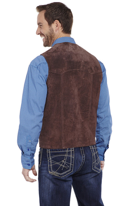 Men's Cripple Creek Snap Front Suede Vest - Talls