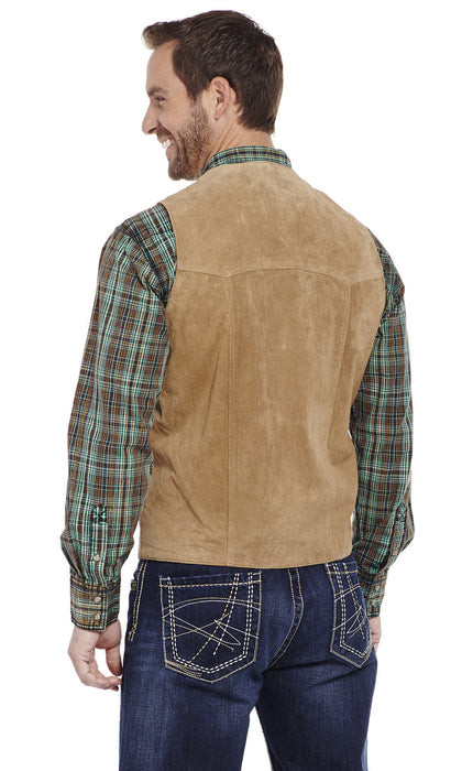 Men's Cripple Creek Snap Front Suede Vest