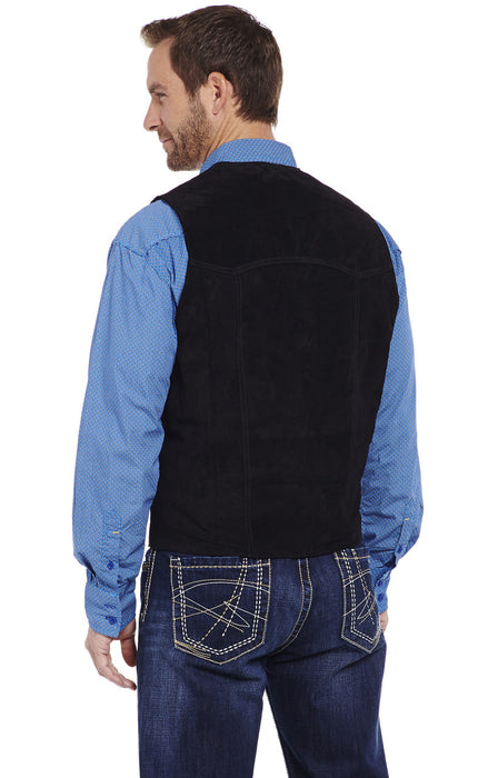 Men's Cripple Creek Snap Front Suede Vest - 4XL