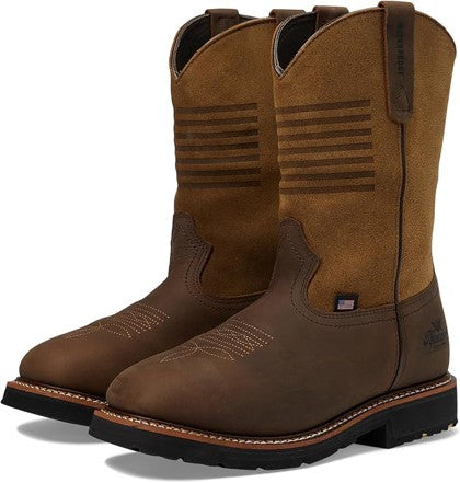 Mens Thorogood Waterproof Square Toe Western Work Boots
