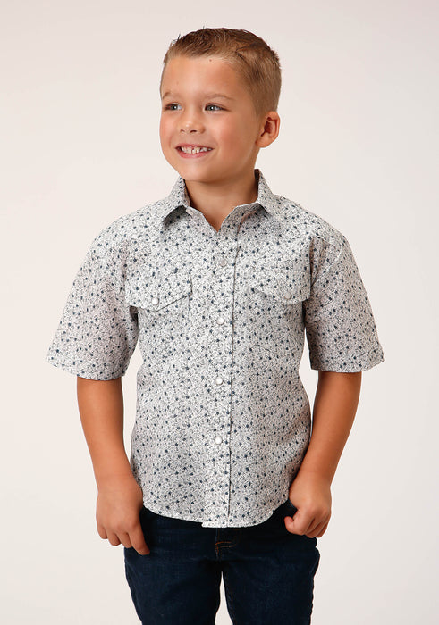 Boy's Roper Mini Floral Western Shirt