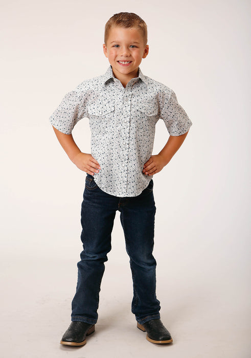 Boy's Roper Mini Floral Western Shirt