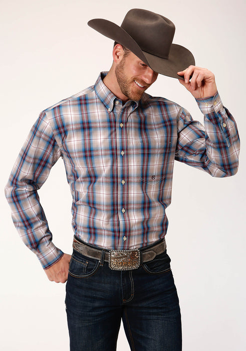 Men's Roper Multi Plaid Western Shirt
