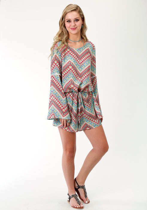 Roper Modern Aztec Rayon Romper — Way Out West Trading Co