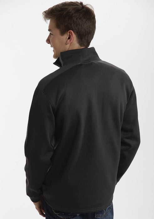 Men's Roper Dark Grey Quarter Zip Sweater