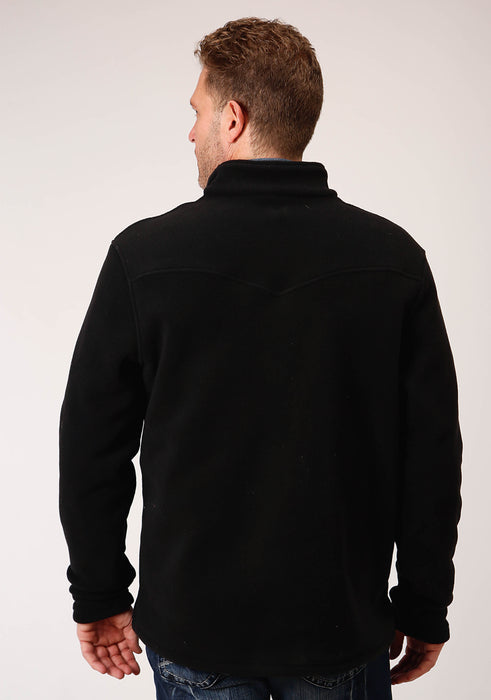 Men's Roper Black Light Weight Western Pullover Jacket