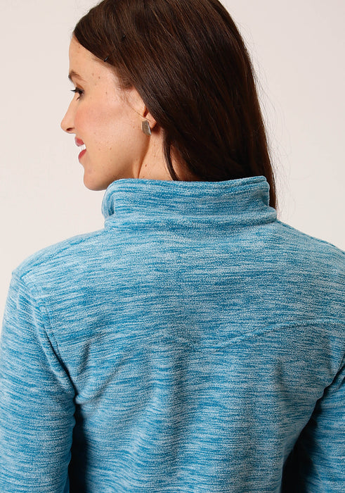 Blue Microfleece Women's Baby Blue Micro Fleece Jacket — Way Out West Trading Co