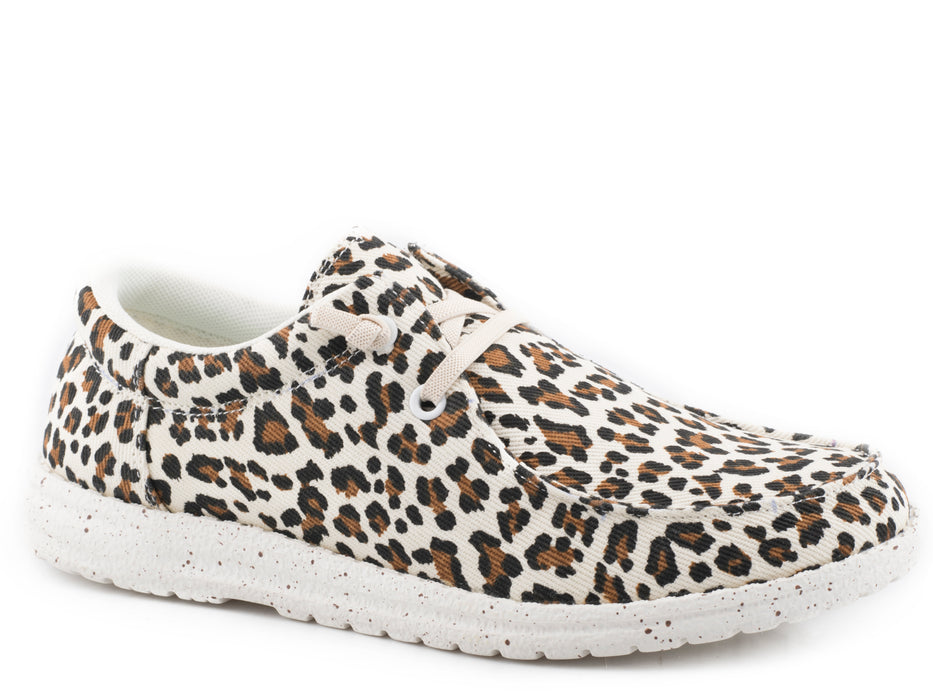 Women's Roper Creme Leopard "Hangloose" Shoe