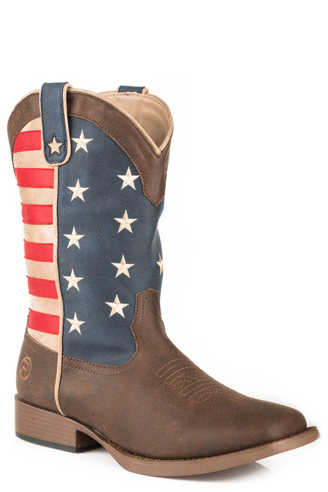 Women's Roper American Flag Square Toe Boot