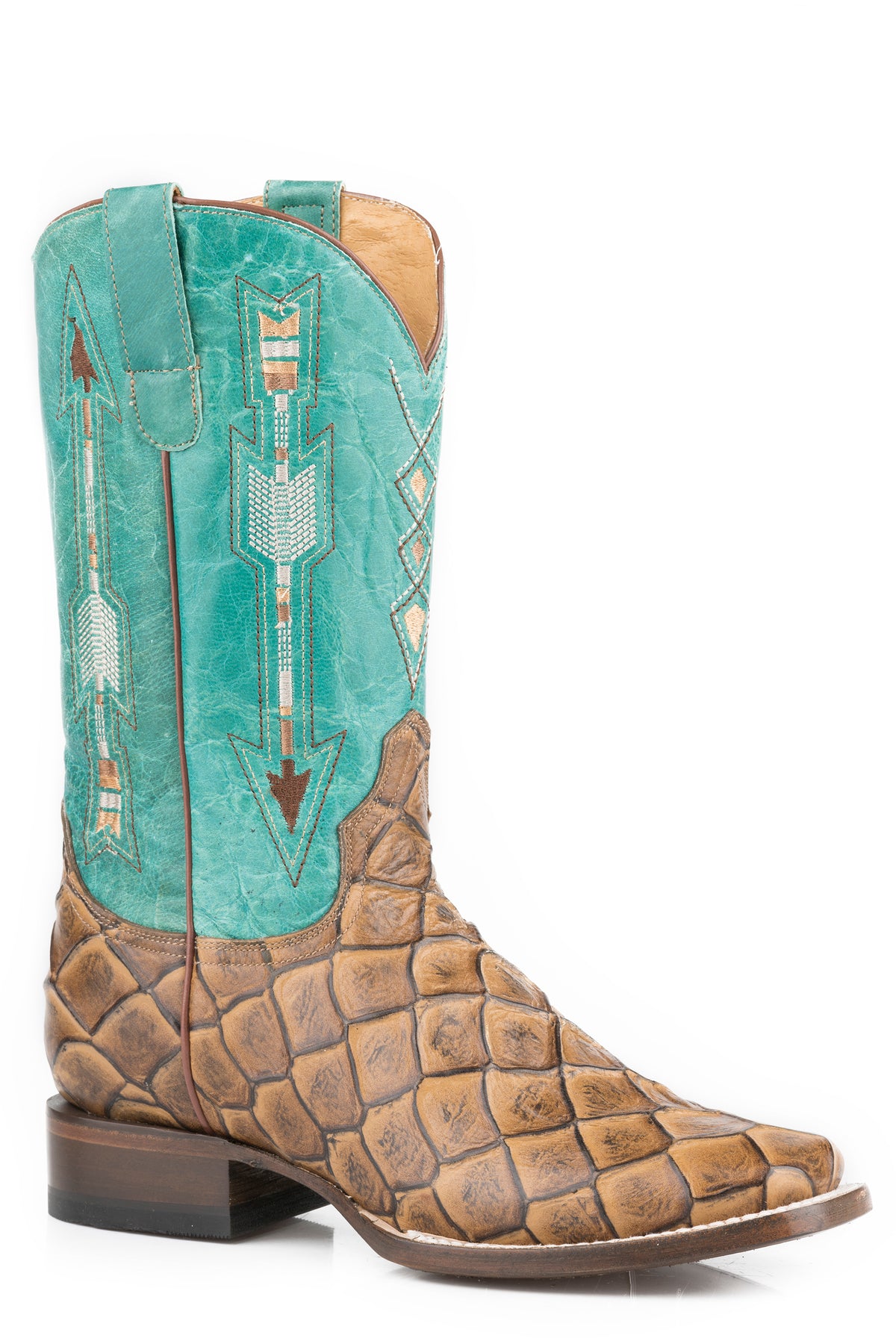 Women's Roper Faux Exotic Square Toe Boot — Way Out West Trading Co