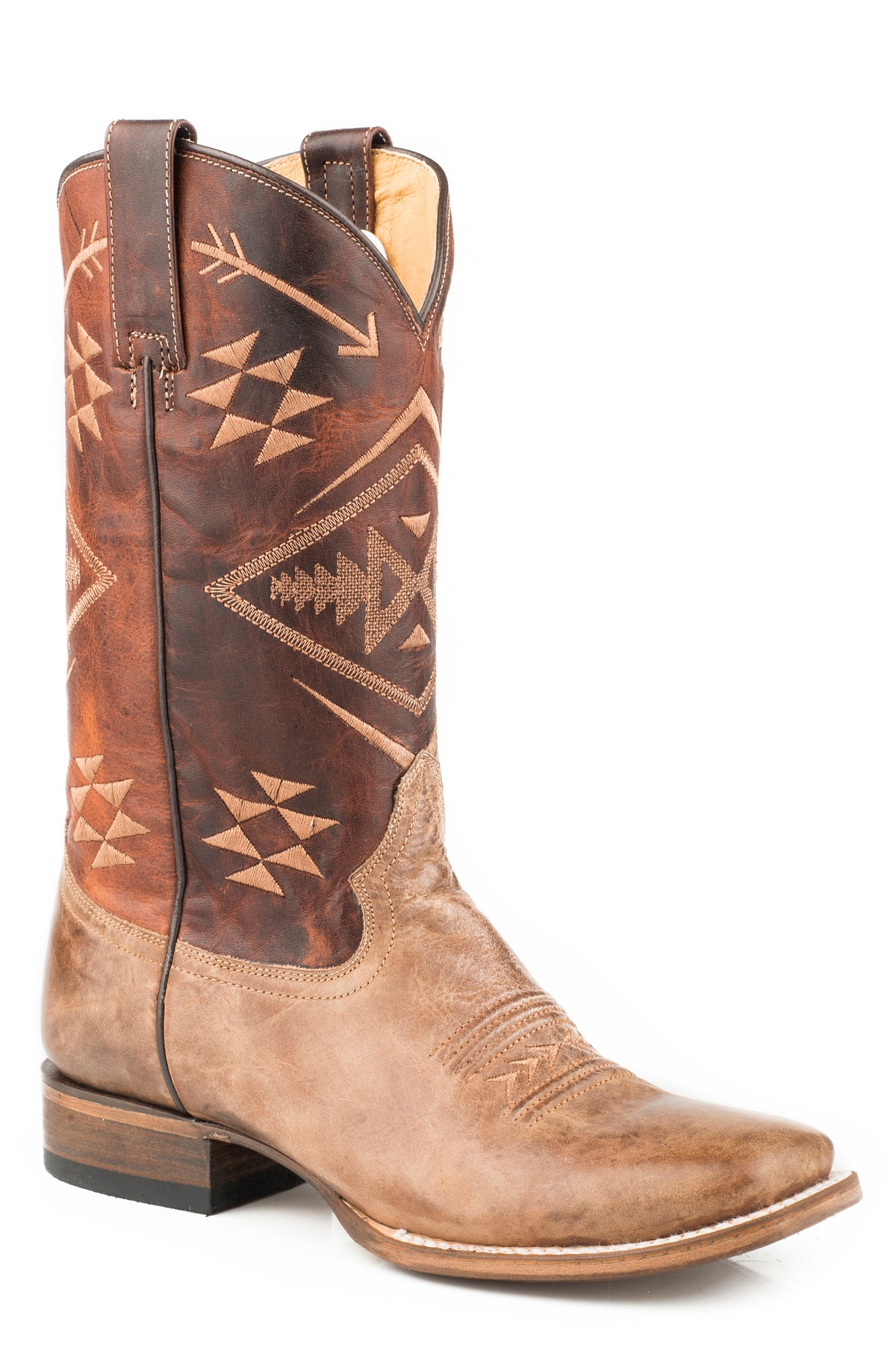 Women's Roper Aztec Embroidered Square Toe Boot — Way Out West Trading Co