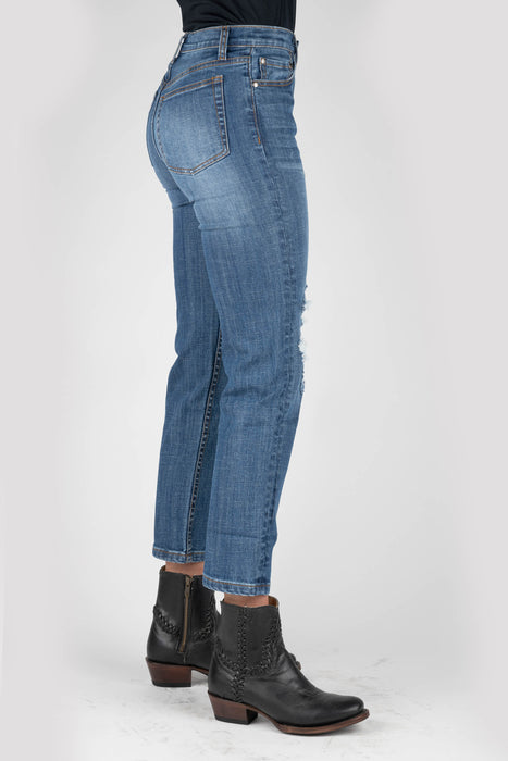 Women's Tin Haul Mid Rise Cropped Fit Western Jeans