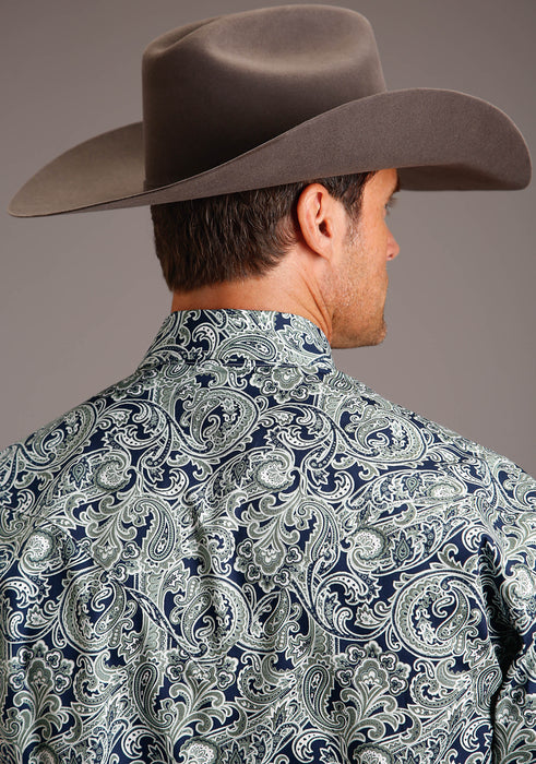 Stetson Greenspring Paisley Long Sleeve Snap