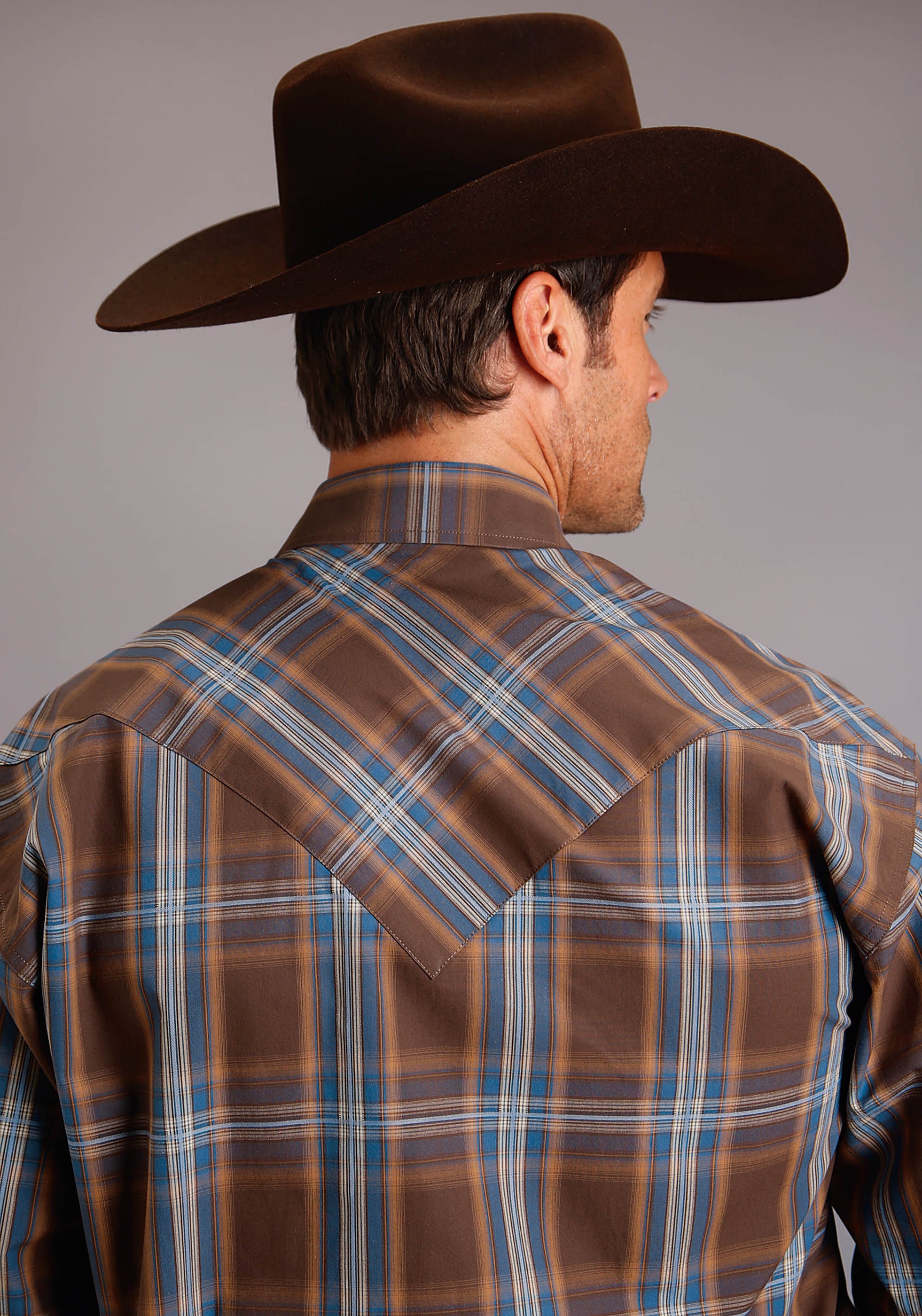 Stetson Lake Plaid Long Sleeve Snap — Way Out West Trading Co