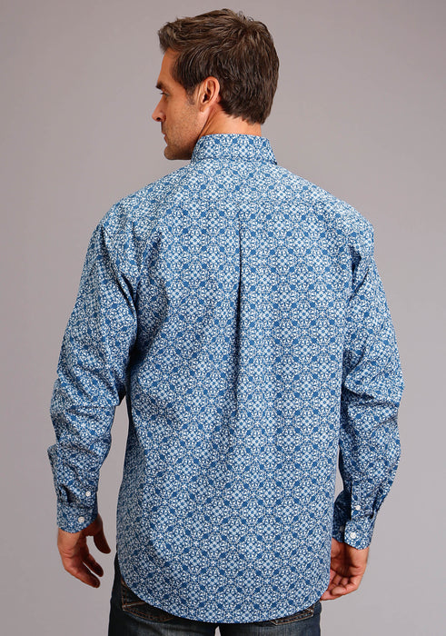 Stetson Baroque Pattern Long Sleeve Shirt