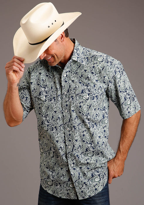 Stetson Greenspring Paisley Short Sleeve Shirt