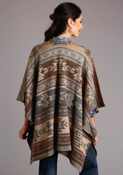 Stetson Acrylic Aztec Sweater Poncho