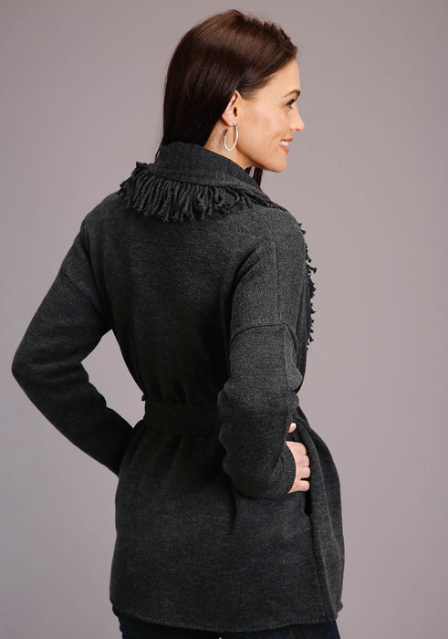 Women's Stetson Charcoal Cardigan Sweater