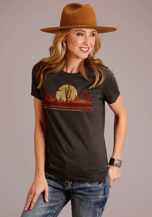 STETSON LADIES SHORT SLEEVE T-SHIRT