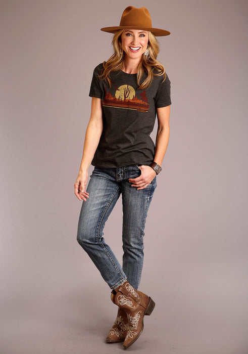 STETSON LADIES SHORT SLEEVE T-SHIRT