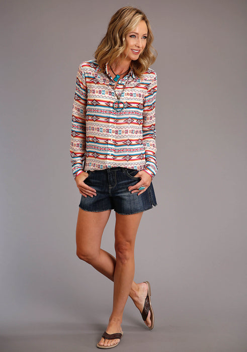 Women's Stetson "Southwest Pattern" Western Long Sleeve Blouse
