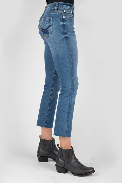 Women's Stetson High Waist Short Western Jeans