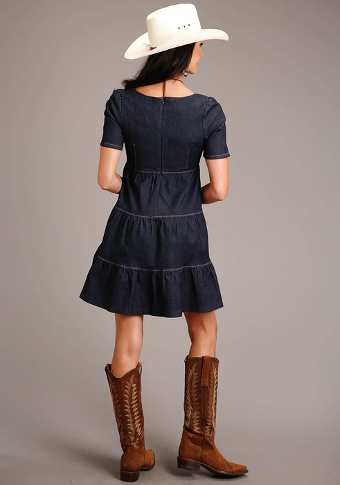 Women's Stetson Dark Denim Short Sleeve Dress