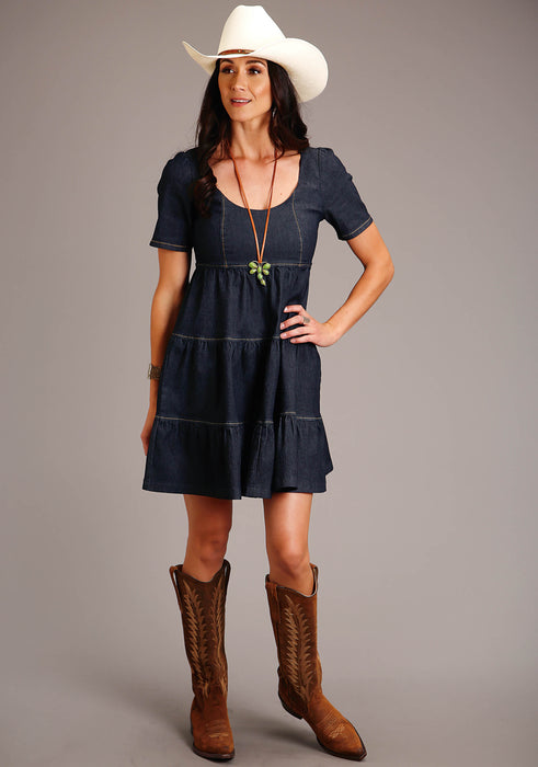 Women's Stetson Dark Denim Short Sleeve Dress