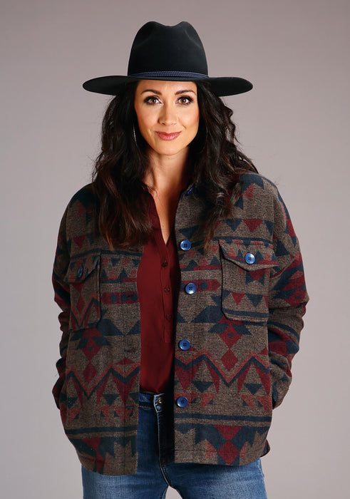 Women's Stetson Navy Aztec Western Jacket