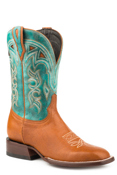 Women's John B. Stetson Honey Calf Skin Western Boot