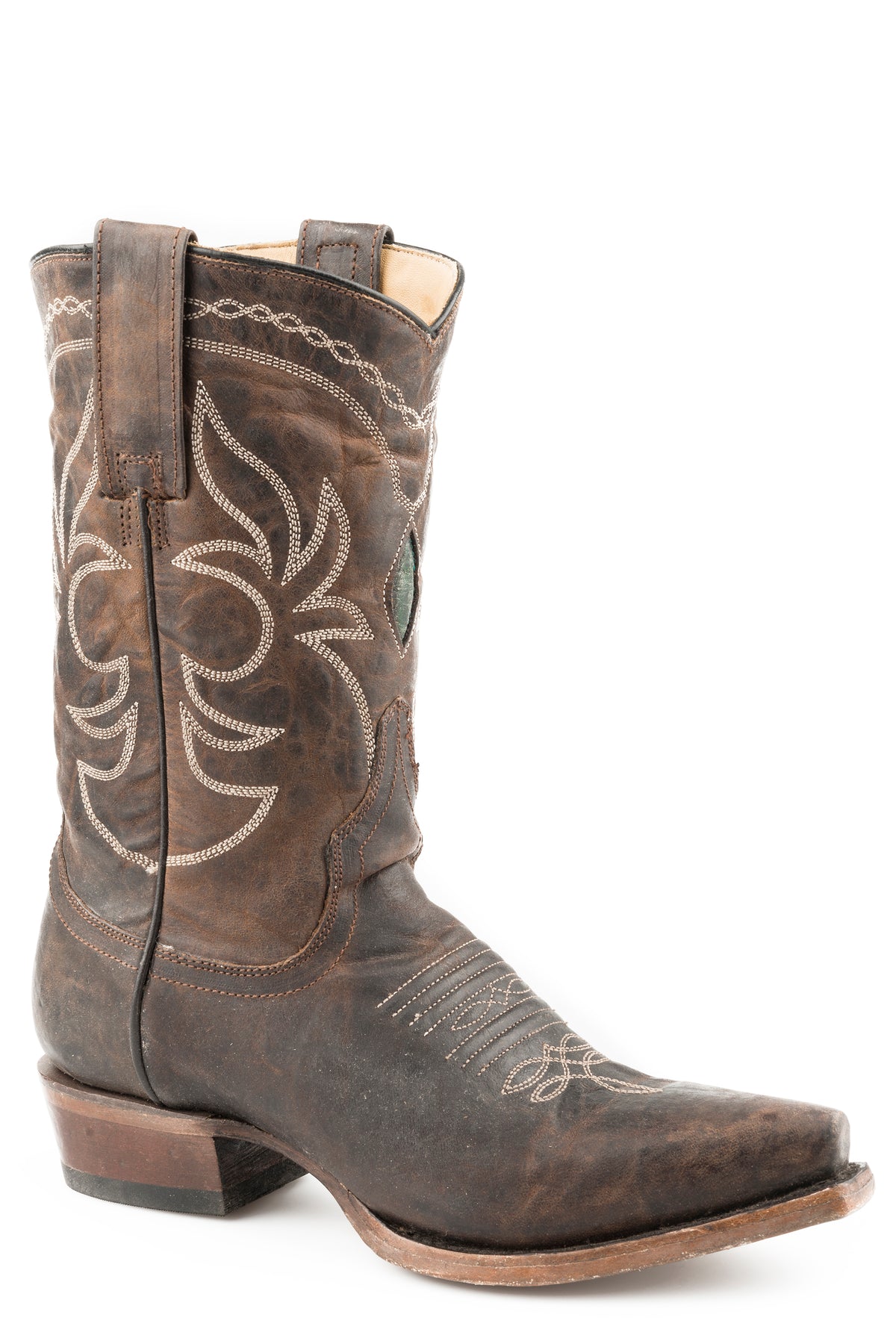 Iris Mid-Calf Embroidered Boot