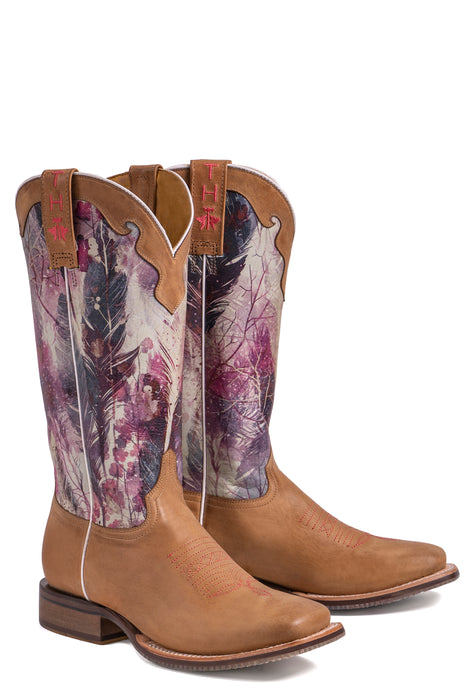 Women's Tin Haul "Light As A Feather" Western Square Toe Boot